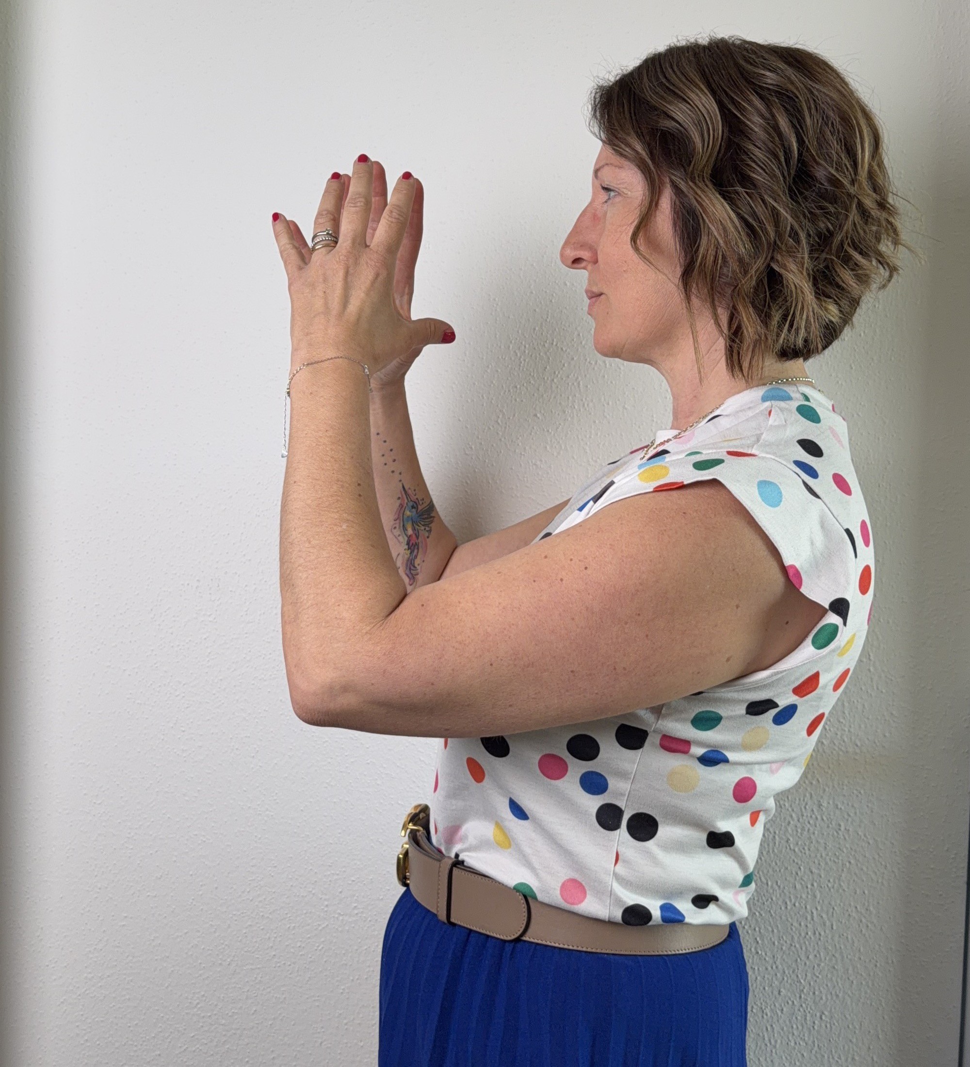 Mareike Maier bei der Energiearbeit